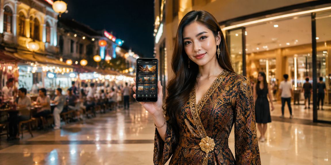 Ipoh players use a batik-designed mobile casino app to enjoy Baccarat